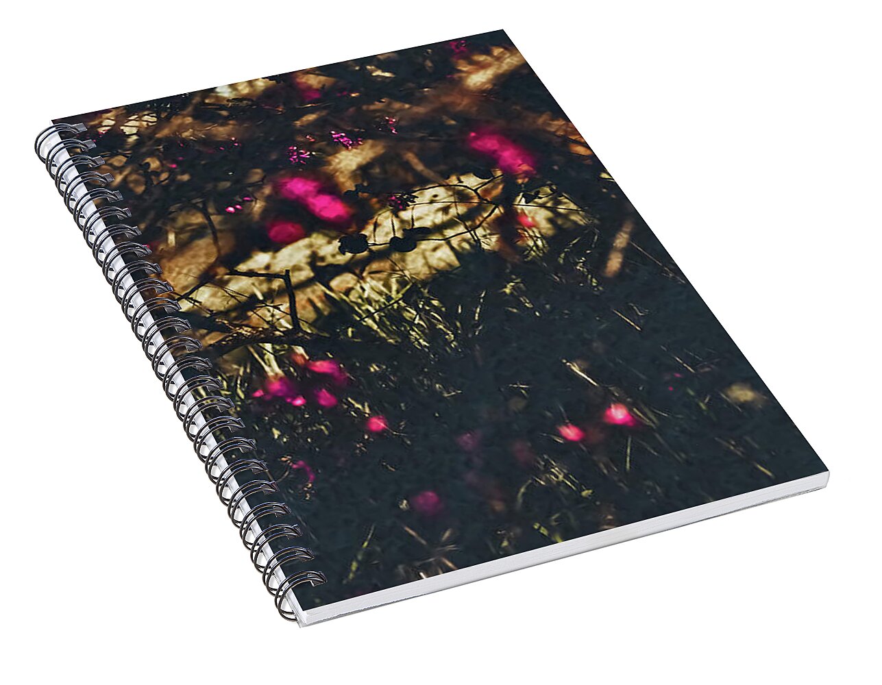 Artistic Blurs of Pink Flowers - Spiral Notebook