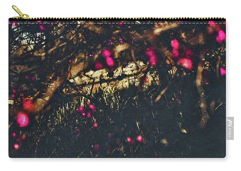 Artistic Blurs of Pink Flowers - Zip Pouch