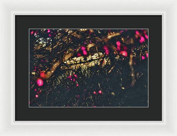Artistic Blurs of Pink Flowers - Framed Print