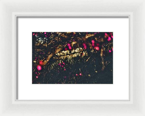 Artistic Blurs of Pink Flowers - Framed Print