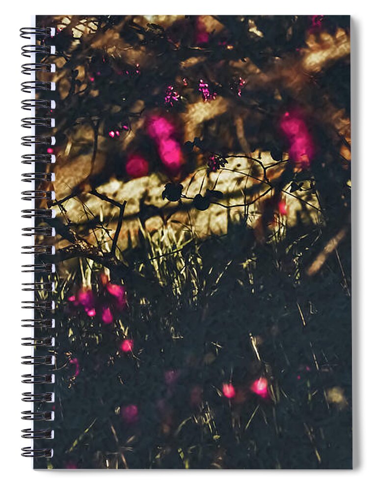 Artistic Blurs of Pink Flowers - Spiral Notebook