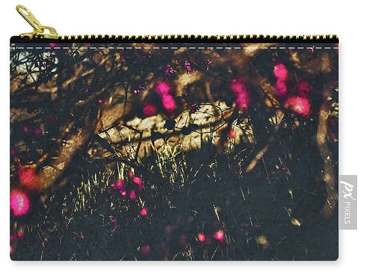 Artistic Blurs of Pink Flowers - Zip Pouch