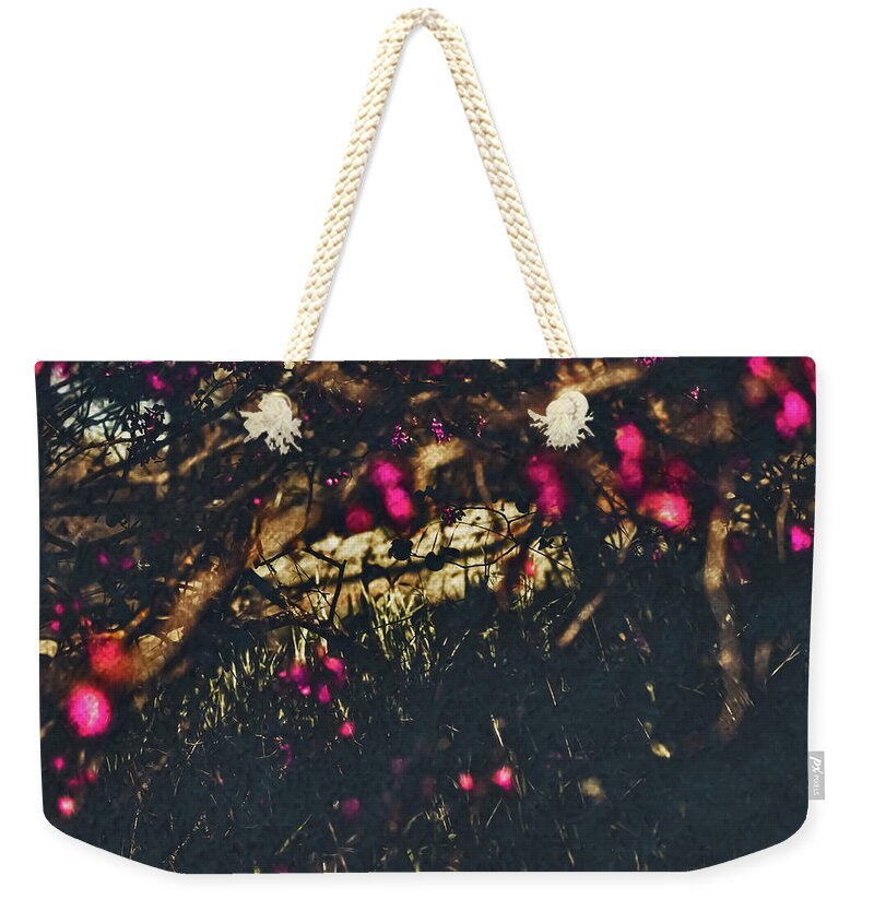 Artistic Blurs of Pink Flowers - Weekender Tote Bag
