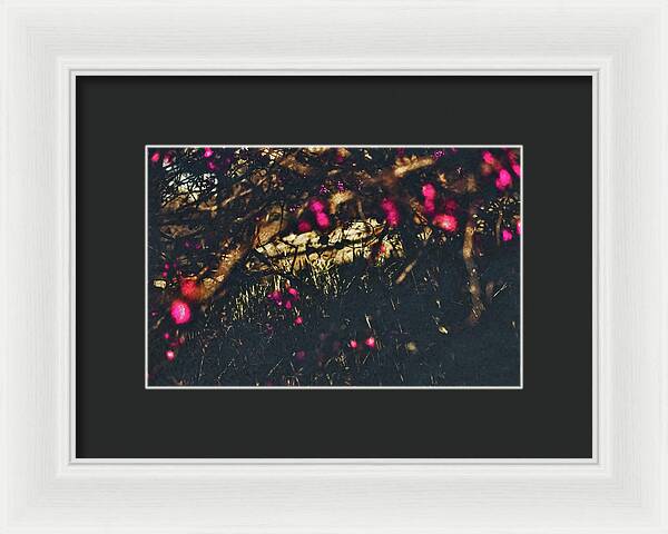 Artistic Blurs of Pink Flowers - Framed Print
