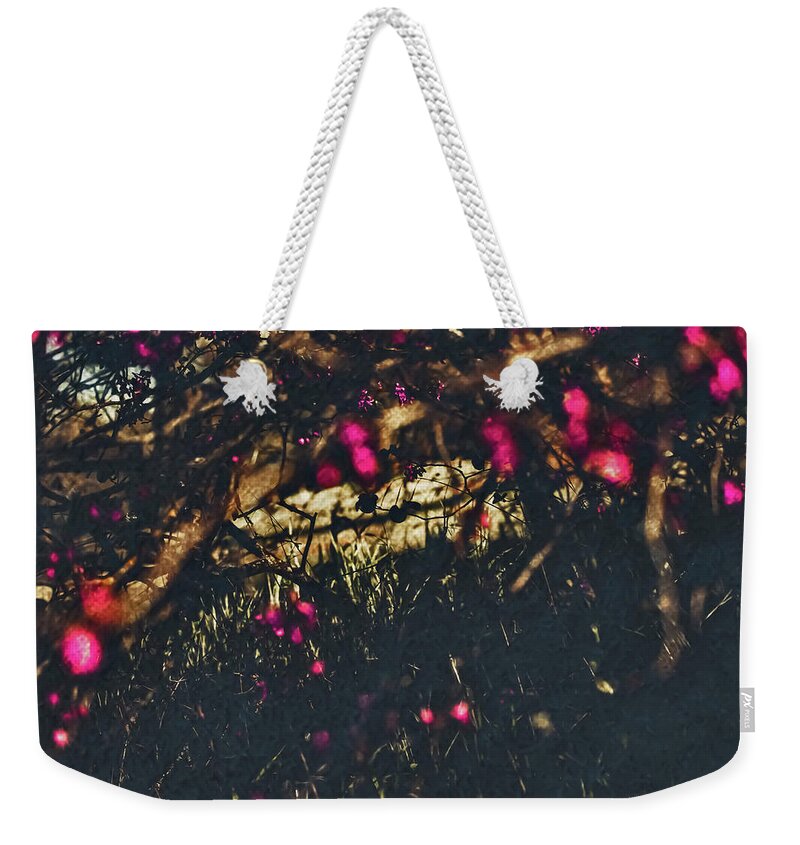 Artistic Blurs of Pink Flowers - Weekender Tote Bag