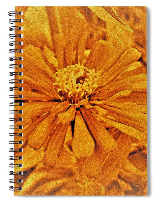 Artistic Image of a Yellow Flower - Spiral Notebook