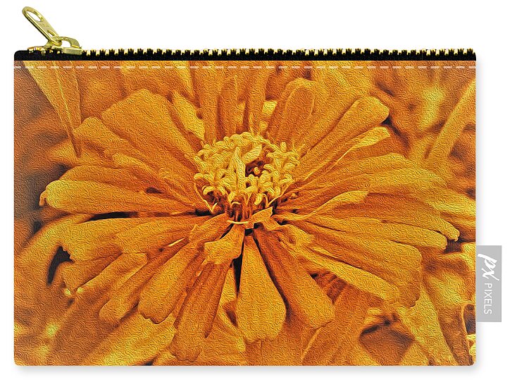 Artistic Image of a Yellow Flower - Zip Pouch