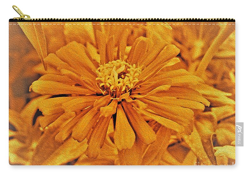 Artistic Image of a Yellow Flower - Zip Pouch