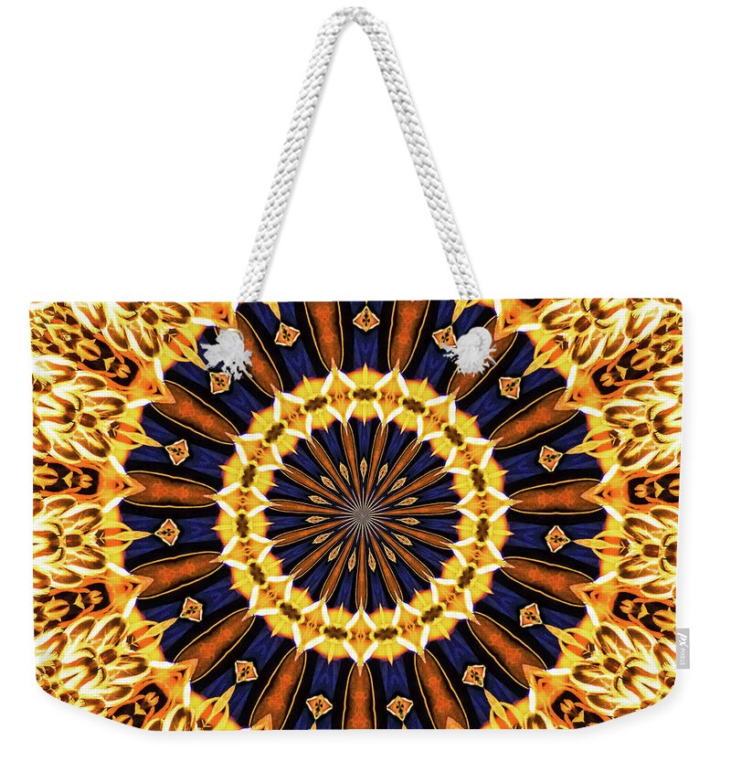 Autumn Colors Vibrance Mandala - Weekender Tote Bag