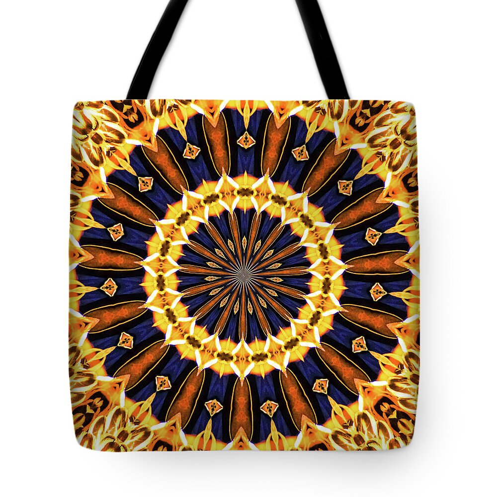 Autumn Colors Vibrance Mandala - Tote Bag