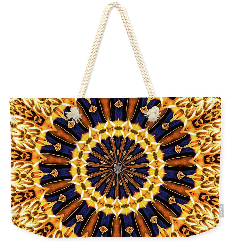 Autumn Colors Vibrance Mandala - Weekender Tote Bag