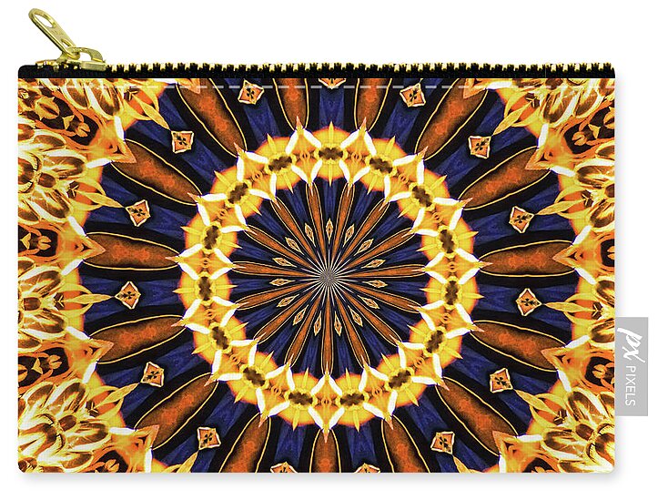 Autumn Colors Vibrance Mandala - Zip Pouch