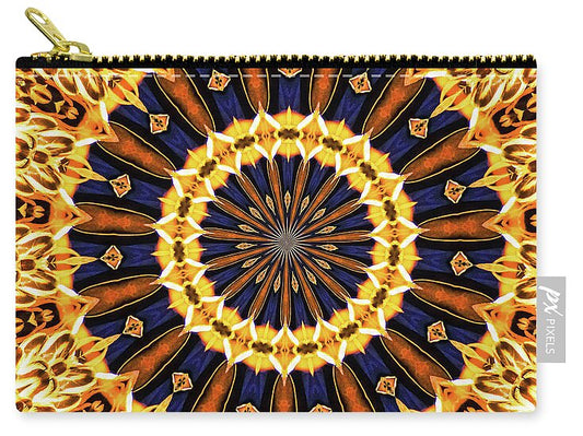 Autumn Colors Vibrance Mandala - Zip Pouch