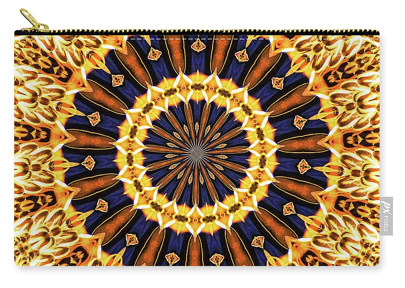 Autumn Colors Vibrance Mandala - Zip Pouch