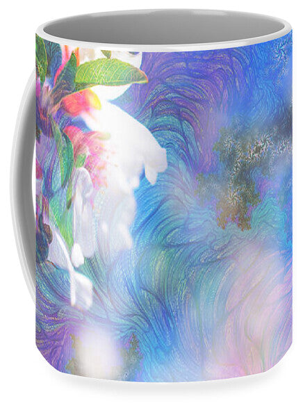 Baby Blue and Pinks Flowers Landscape - Mug