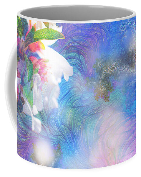 Baby Blue and Pinks Flowers Landscape - Mug