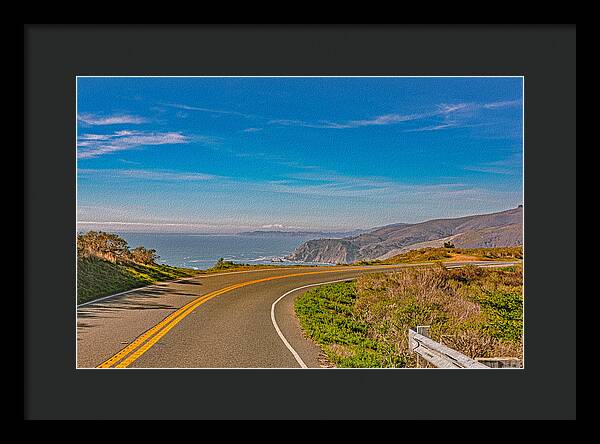 Bay Area Beach Landscape in California - Framed Print