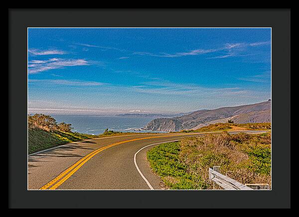 Bay Area Beach Landscape in California - Framed Print