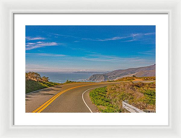 Bay Area Beach Landscape in California - Framed Print