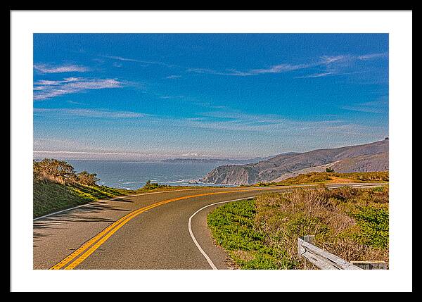 Bay Area Beach Landscape in California - Framed Print