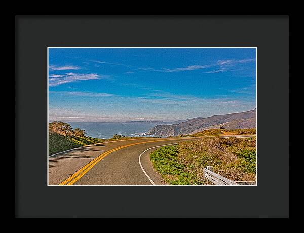 Bay Area Beach Landscape in California - Framed Print