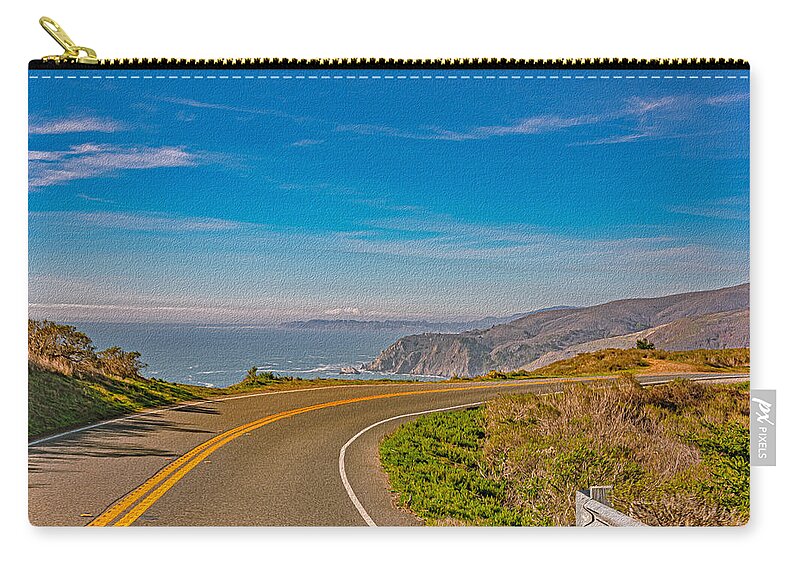 Bay Area Beach Landscape in California - Zip Pouch