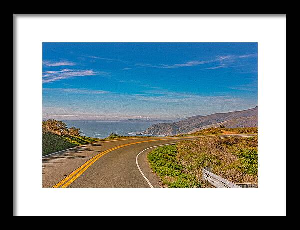 Bay Area Beach Landscape in California - Framed Print