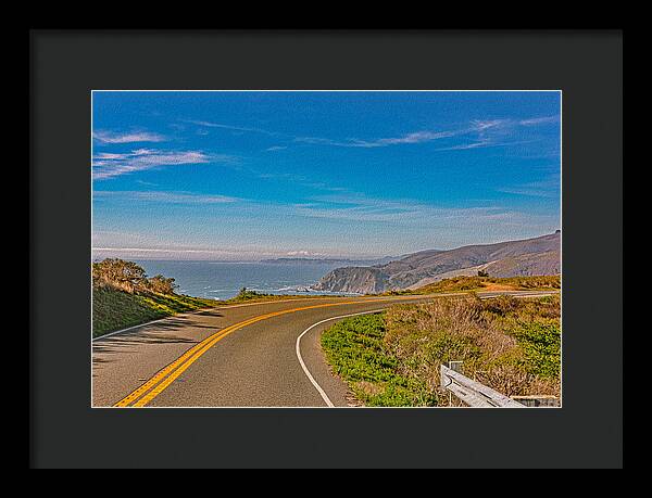 Bay Area Beach Landscape in California - Framed Print