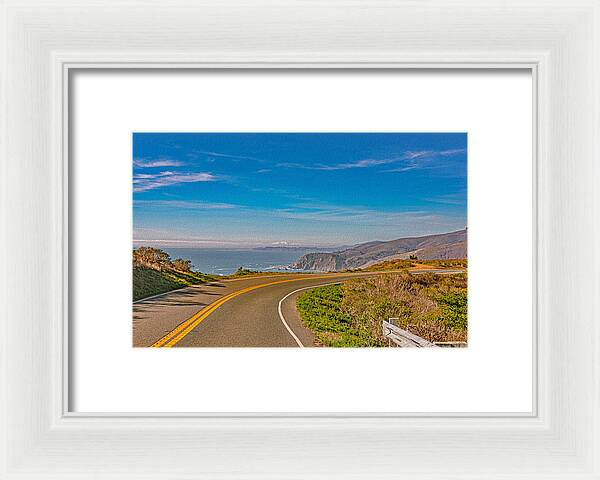 Bay Area Beach Landscape in California - Framed Print