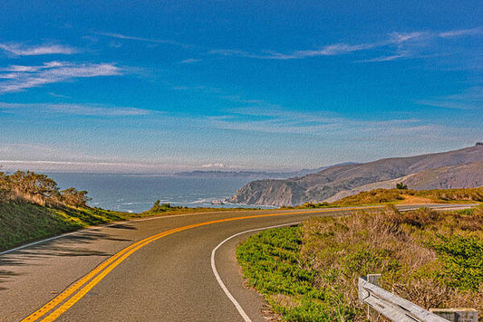 Bay Area Beach Landscape in California - Art Print