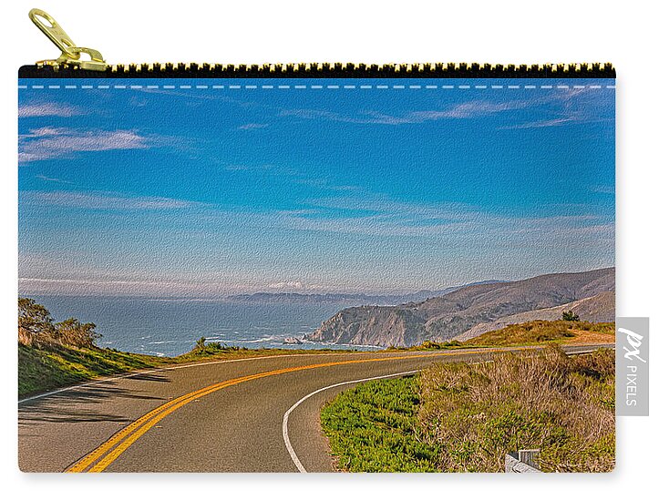 Bay Area Beach Landscape in California - Zip Pouch