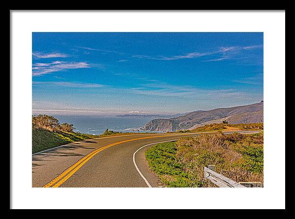 Bay Area Beach Landscape in California - Framed Print