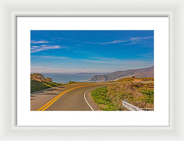 Bay Area Beach Landscape in California - Framed Print