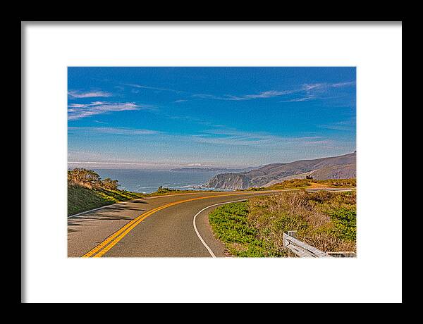 Bay Area Beach Landscape in California - Framed Print