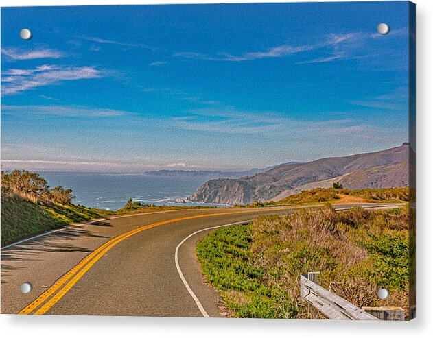 Bay Area Beach Landscape in California - Acrylic Print