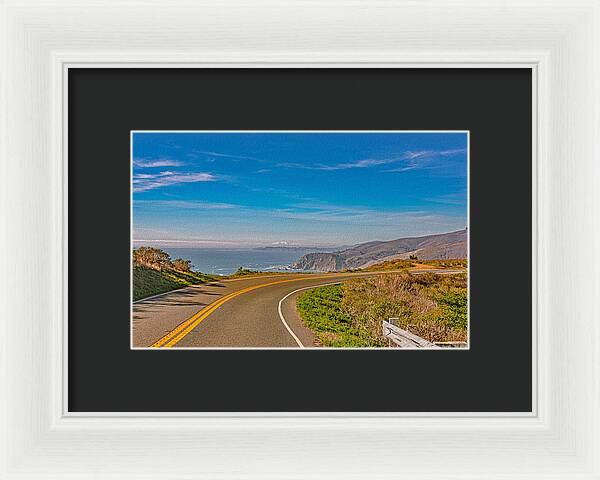 Bay Area Beach Landscape in California - Framed Print