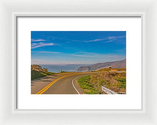 Bay Area Beach Landscape in California - Framed Print