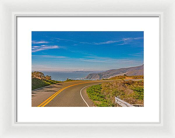 Bay Area Beach Landscape in California - Framed Print