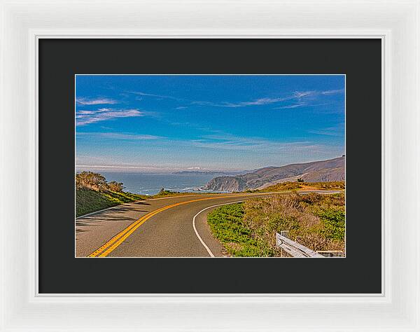 Bay Area Beach Landscape in California - Framed Print