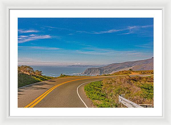 Bay Area Beach Landscape in California - Framed Print