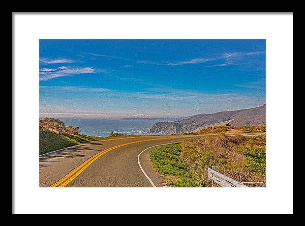 Bay Area Beach Landscape in California - Framed Print