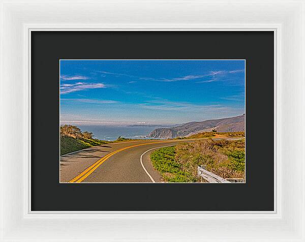 Bay Area Beach Landscape in California - Framed Print