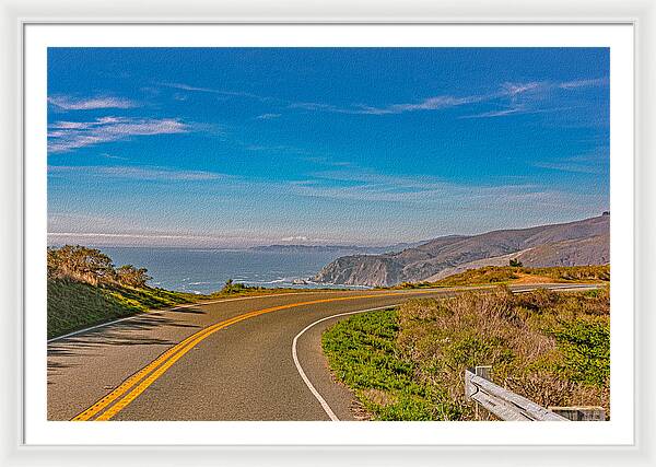 Bay Area Beach Landscape in California - Framed Print