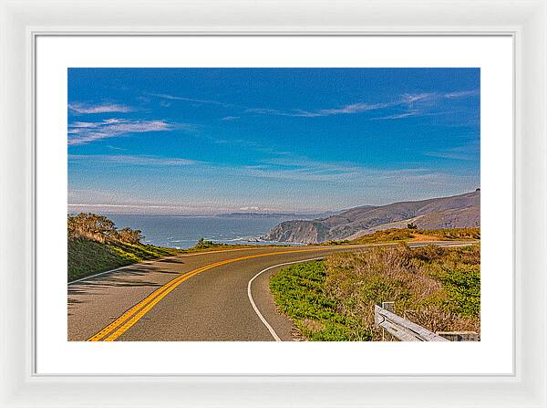 Bay Area Beach Landscape in California - Framed Print