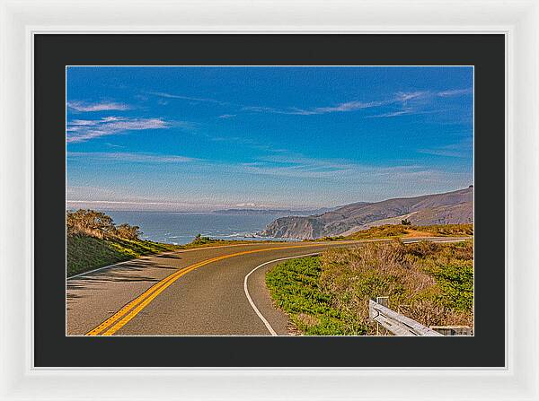 Bay Area Beach Landscape in California - Framed Print