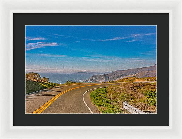 Bay Area Beach Landscape in California - Framed Print