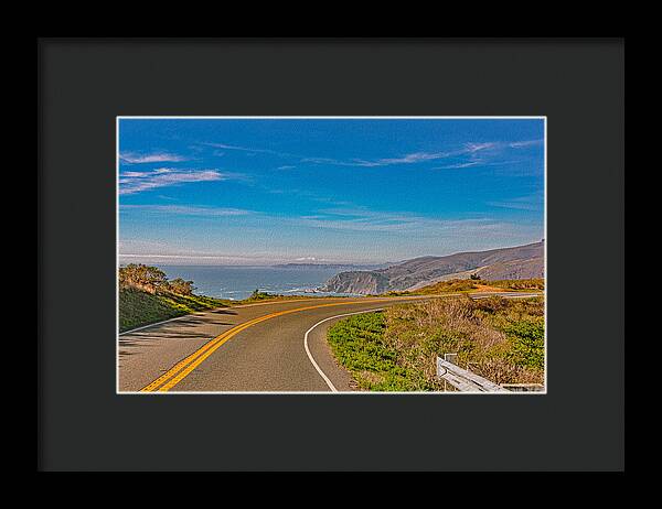 Bay Area Beach Landscape in California - Framed Print