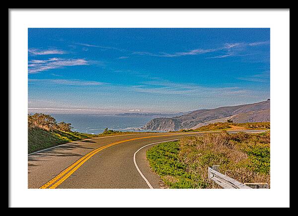 Bay Area Beach Landscape in California - Framed Print