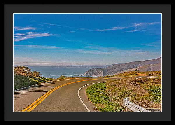 Bay Area Beach Landscape in California - Framed Print