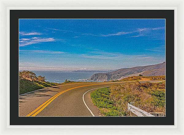 Bay Area Beach Landscape in California - Framed Print